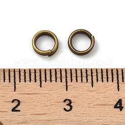 真鍮スプリットリング  ダブルループ丸カン  カドミウムフリー＆鉛フリー  アンティークブロンズ  1.4x5mm  内径約4.3mm  約4024個/400g&nbsp;J0CP5052