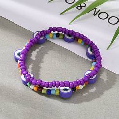 Glass Seed Beads Stretch Bracelets&nbsp;BJEW-JB06291-05