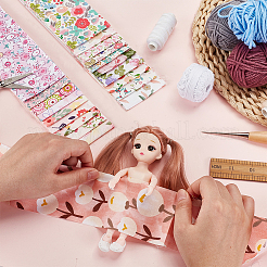 Flower Pattern Cotton Fabrics&nbsp;DIY-WH0622-141A