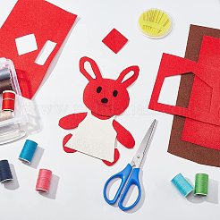 ポリエステルフェルトステッカー  長方形  レッド  300x40x0.09cm  3 m /ロール&nbsp;DIY-WH0223-18A