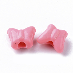 不透明なポリスチレン（ps）プラスチックビーズ  蝶  ミックスカラー  10x11.5x6mm  穴：3mm  約1500個/500g&nbsp;KY-I004-15