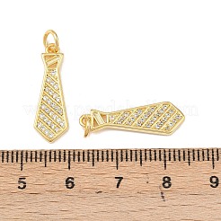 Brass Micro Pave Cubic Zirconia Pendants&nbsp;KK-P339-11G