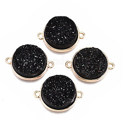 Natural Druzy Agate Links Connectors&nbsp;G-T131-86