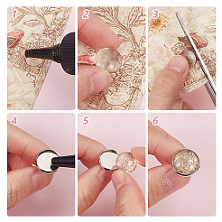 DIY Blank Dome Cufflinks Making Kits&nbsp;DIY-HY0001-80