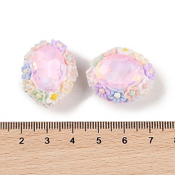 Handmade Luminous Polymer Clay Rhinestone Beads&nbsp;CLAY-H003-05C