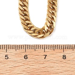 6MM 304 Stainless Steel Cuban Link Chain Necklaces for Women&nbsp;NJEW-B131-04G