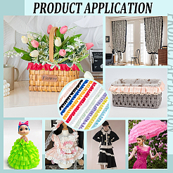 20M 10 Colors Stain Pleated Lace Ribbon&nbsp;OCOR-BC0007-42
