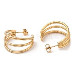 304 Stainless Steel Round Stud Earrings&nbsp;STAS-D085-12G