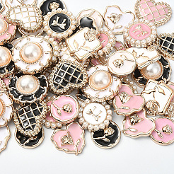 72Pcs 18 Styles Enamel Resin Cabochons&nbsp;CRES-SP0001-08