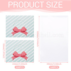 100Pcs Rectangle Polypropylene Cellophane Bags&nbsp;CDIS-TA0001-34F