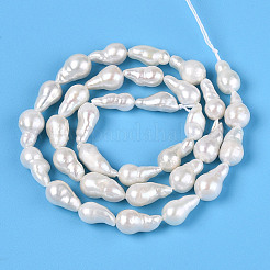 Natural Baroque Keshi Pearl Beads Strands&nbsp;PEAR-S020-F14-02