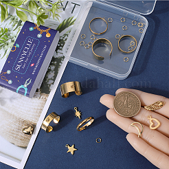 DIY Charm Cuff Ring Making Kit&nbsp;DIY-SC0023-58