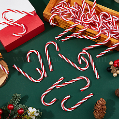 40Pcs Candy Cane Shape Plastic Pendant Decorations&nbsp;KY-DC0001-54
