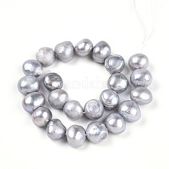 Natural Cultured Freshwater Pearl Beads Strands&nbsp;PEAR-N014-08J-01