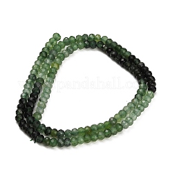 グラデーションカラーの天然翡翠ビーズ連売り  多面カット  ロンデル  3x2mm  穴：0.7~0.8mm  約194~197個/連  15.35~15.67''（39~39.8センチメートル）&nbsp;GG-CBA4399-C01-02