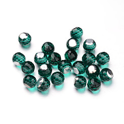 Faceted Round Glass Cabochons&nbsp;GGLA-L008A-M