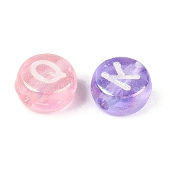 AB Color Plating Transparent Acrylic Beads&nbsp;TACR-Q013-04