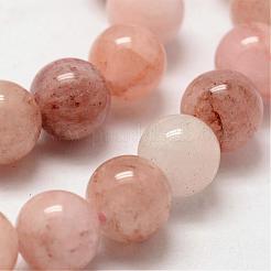 Natural Morganite Round Bead Strands&nbsp;G-O143-05-8mm