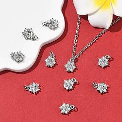 SHEGRACE Brass Micro Pave Clear Cubic Zirconia Pendants&nbsp;XGRQ2O007-452P