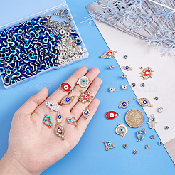 Evil Eye Jewelry Making Finding Kit&nbsp;DIY-PH0008-36