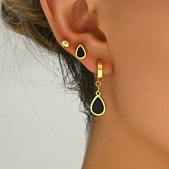 3Pairs 201 Stainless Steel Teardrop & Round Earring Sets&nbsp;NV3821