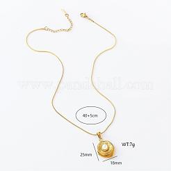 1Pc Elegant Stainless Steel & Plastic Pearl Double Layered Leaf Pendant Necklaces for Women&nbsp;PM8297