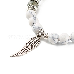Round Mixed Gemstone Beads Energy Stretch Bracelet for Girl Women&nbsp;BJEW-JB06965