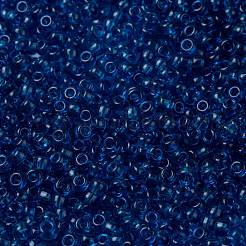 MIYUKIラウンドロカイユビーズ  日本製シードビーズ  （rr149)透明カプリブルー  8/0  3mm  穴：1mm  約422~455PCS /ボトル  10 G /ボトル&nbsp;SEED-JP0009-RR0149