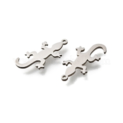トカゲ 304 ステンレス ペンダント  変色防止  ステンレス鋼色  19x9x1mm  穴：1mm&nbsp;STAS-M119-04P