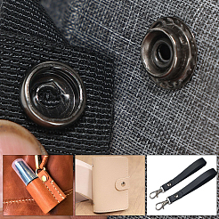 1Bag Brass Snap Buttons&nbsp;KK-GF0001-25AB