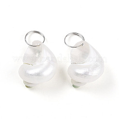 Natural Spiral Shell Pendants&nbsp;SHEL-N036-11