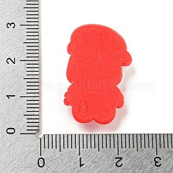 クリスマステーマの不透明樹脂デコデンカボション  サンタクロース  27x17.5x7mm&nbsp;CRES-B022-06M