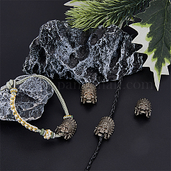 4Pcs Tibetan Style Alloy European Beads&nbsp;TIBEB-FH0001-40AS