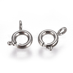 Non-Tarnish 304 Stainless Steel Spring Ring Clasps&nbsp;STAS-F224-02P-B