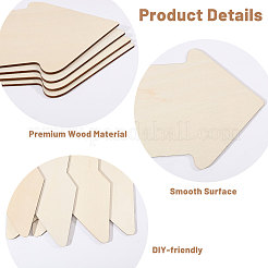 8Pcs Arrow Shape Unfinished Wooden Blank Plaque&nbsp;WOOD-CA0001-86