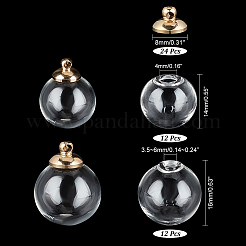 DIY Empty Globe Ball Pendant Making Kit&nbsp;DIY-PH0021-42