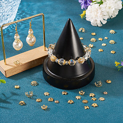 54Pcs 9 Styles Brass Bead Caps&nbsp;KK-TA0003-43