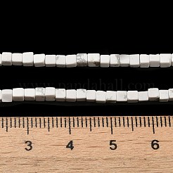 天然石ハウライトビーズ連売り  キューブ  2~2.5x2.5~3.5x2.5~3mm  穴：0.4mm  約157~165個/連  14.96~15.75''（38~40センチメートル）&nbsp;G-B064-A12