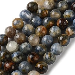 天然石カヤナイトビーズ連売り  スムーズなラウンド  10~10.5mm  穴：1mm  約39個/連  15.55''（39.5センチメートル）&nbsp;G-H361-A01-10mm