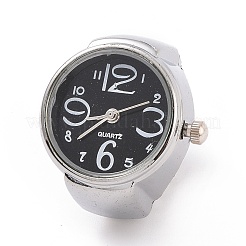 201 Stainless Steel Stretch Watchband Finger Ring Watches&nbsp;LS-WACH-G018-01P-03