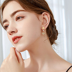 40Pcs 201 Stainless Steel Flat Round Stud Earring Findings&nbsp;STAS-DC0016-48