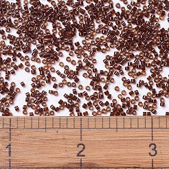 MIYUKIデリカビーズ  シリンダー  日本製シードビーズ  11/0  （db1392)ダークトパーズ裏地ルートビア  1.3x1.6mm  穴：0.8mm  約10000個/袋  50 G /袋&nbsp;SEED-X0054-DB1392
