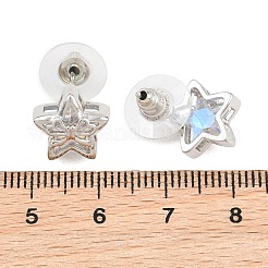 Women's Brass Stud Earrings&nbsp;KK-CBA6599-02P