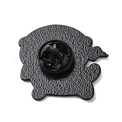 Bank Beaver with Heart Enamel Pins&nbsp;JEWB-K019-02C-EB
