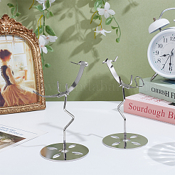 Zinc Alloy Crystal Rock Display Easels&nbsp;ODIS-WH0038-297P