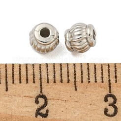 CCBプラスチックビーズ  ランタン  プラチナ  4.5x4.5mm  穴：1.4mm&nbsp;CCB-L014-07P