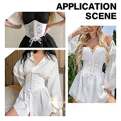1Pc Retro Sexy Cloth Lace Elastic Waist Belts for Dress&nbsp;AJEW-HY0003-49B