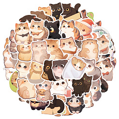 Cartoon Cat Paper Stickers&nbsp;PW-WGE7006-01