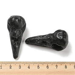 天然ドゥルージーブラッククォーツペンダント  鳥の頭蓋骨のチャーム  47~49x20~22x20~22mm  穴：2~2.5mm&nbsp;G-M417-06K
