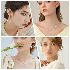 真鍮ラインストーンチャーム50色2個  フラットラウンド  ニッケルフリー  ゴールデン＆シルバー  5.5x3.5x2.5mm  穴：1mm  25個/カラー&nbsp;KK-BBC0022-02